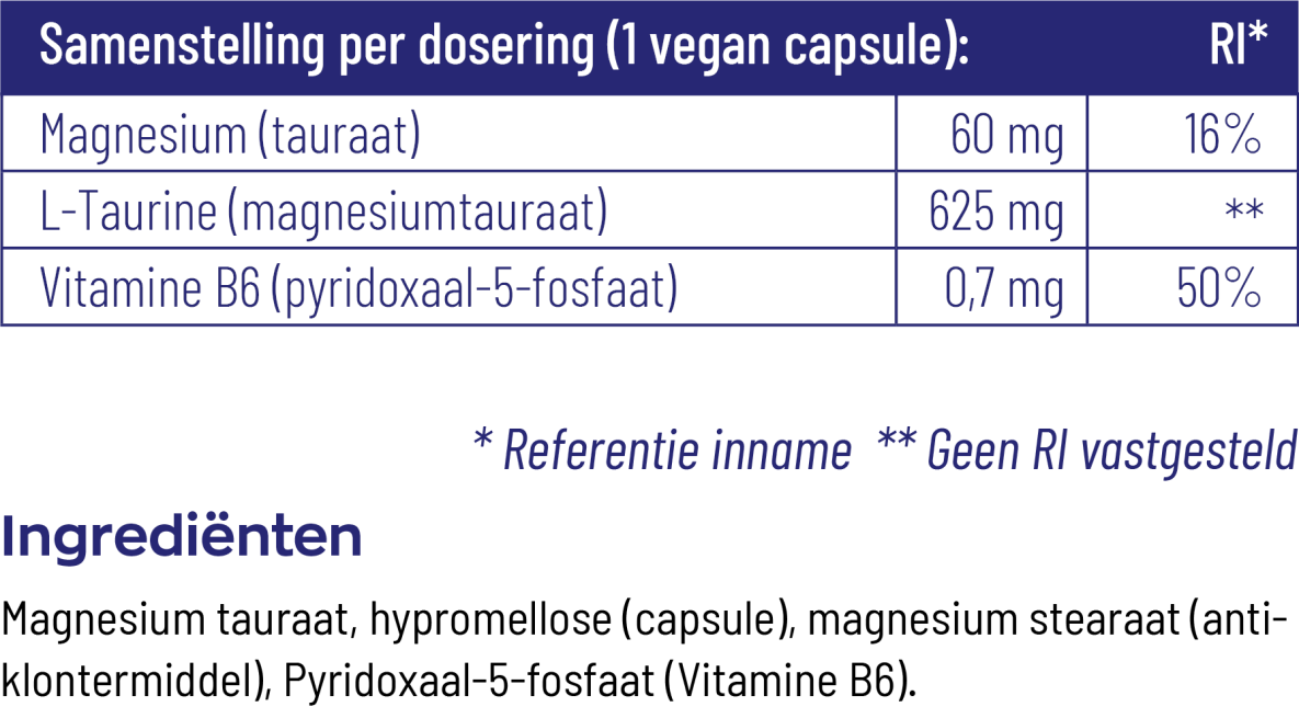Vitakruid Magnesium Tauraat met P-5-P®