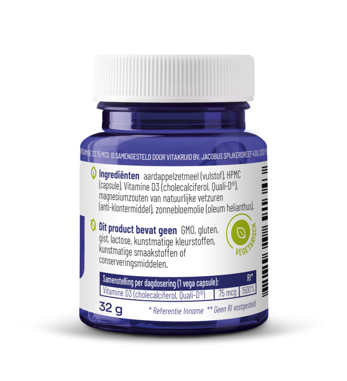 Vitakruid Vitamine D3 - 75 mcg / 3000 IE