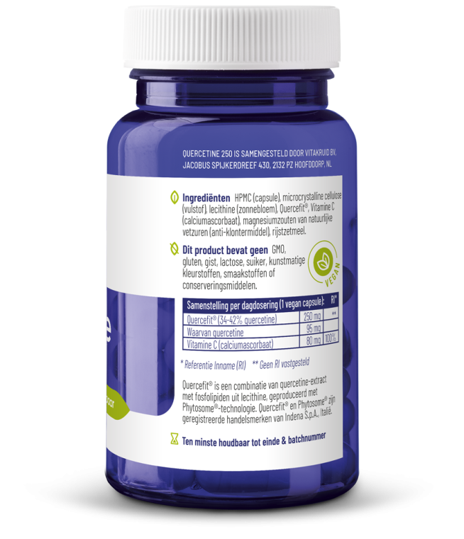 Vitakruid Quercetine 250 met Phytosome®-technologie