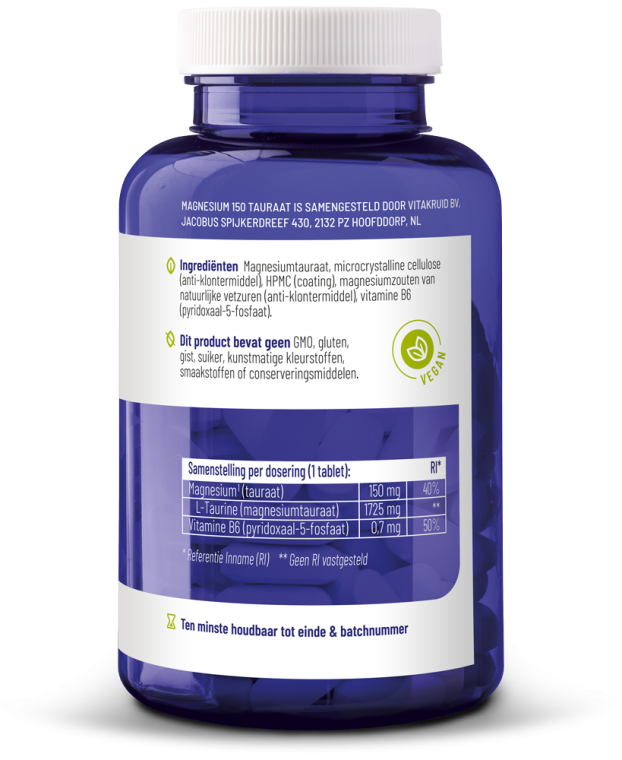 Vitakruid Magnesium 150 Tauraat