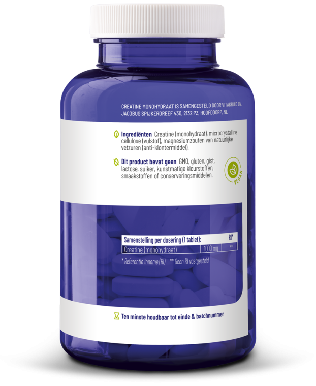 Vitakruid Creatine Monohydraat tabletten