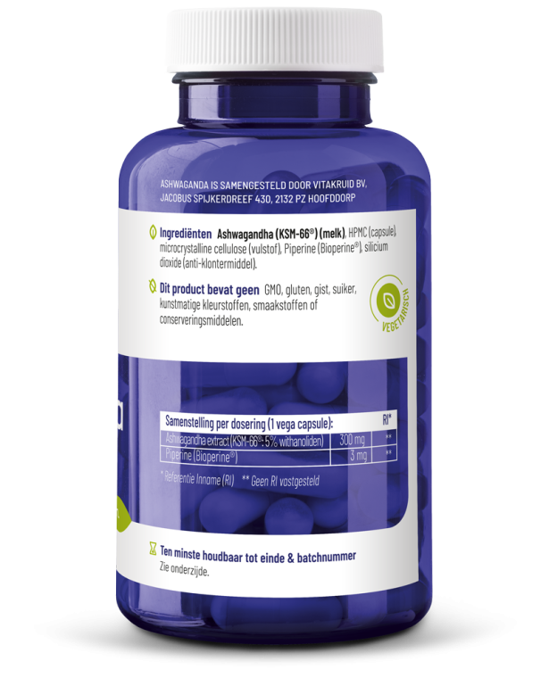 Vitakruid Ashwagandha KSM-66 + BioPerine