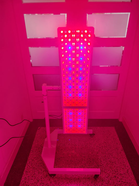 Lifelab Super 1800 — Rood & Blauw Lichttherapie Set met Standaard