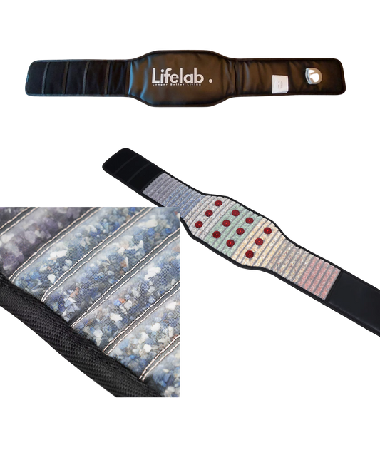 Lifelab PEMF Band — Pulserende Elektromagnetische Frequentie Band met Nabij-infrarood & Kristallen