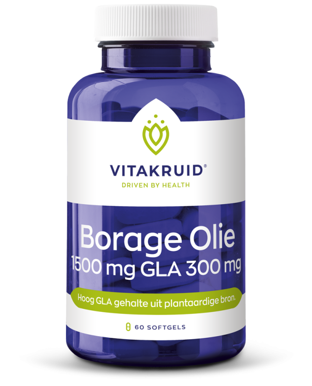 Vitakruid Borage Olie 1500 mg GLA 300 mg