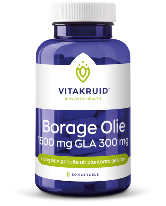 Vitakruid Borage Olie 1500 mg GLA 300 mg