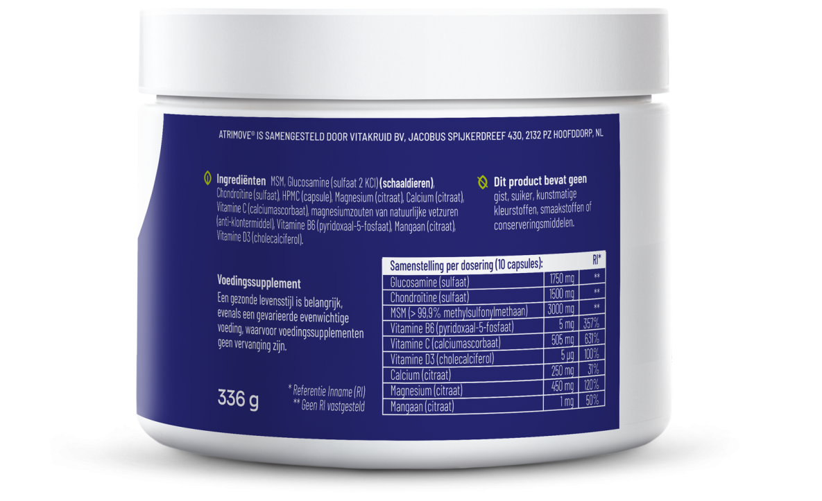 Vitakruid Atrimove Glucosamine Complex — Capsules