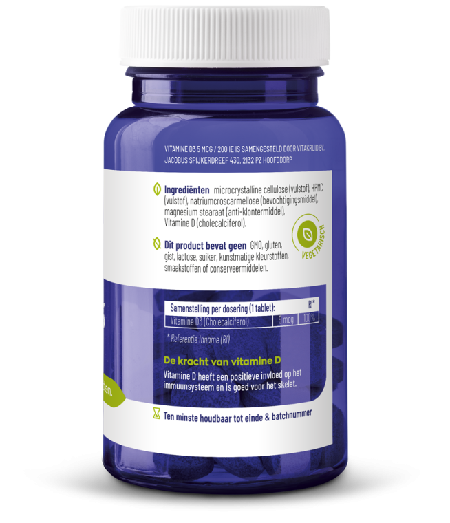 Vitakruid Vitamine D3 - 5 mcg / 200 IE