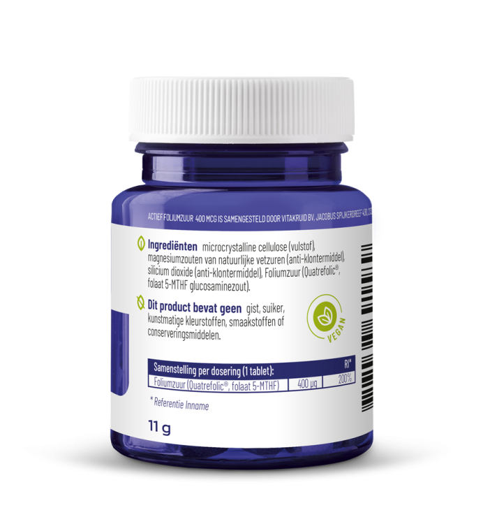 Vitakruid Actief Foliumzuur 400 mcg
