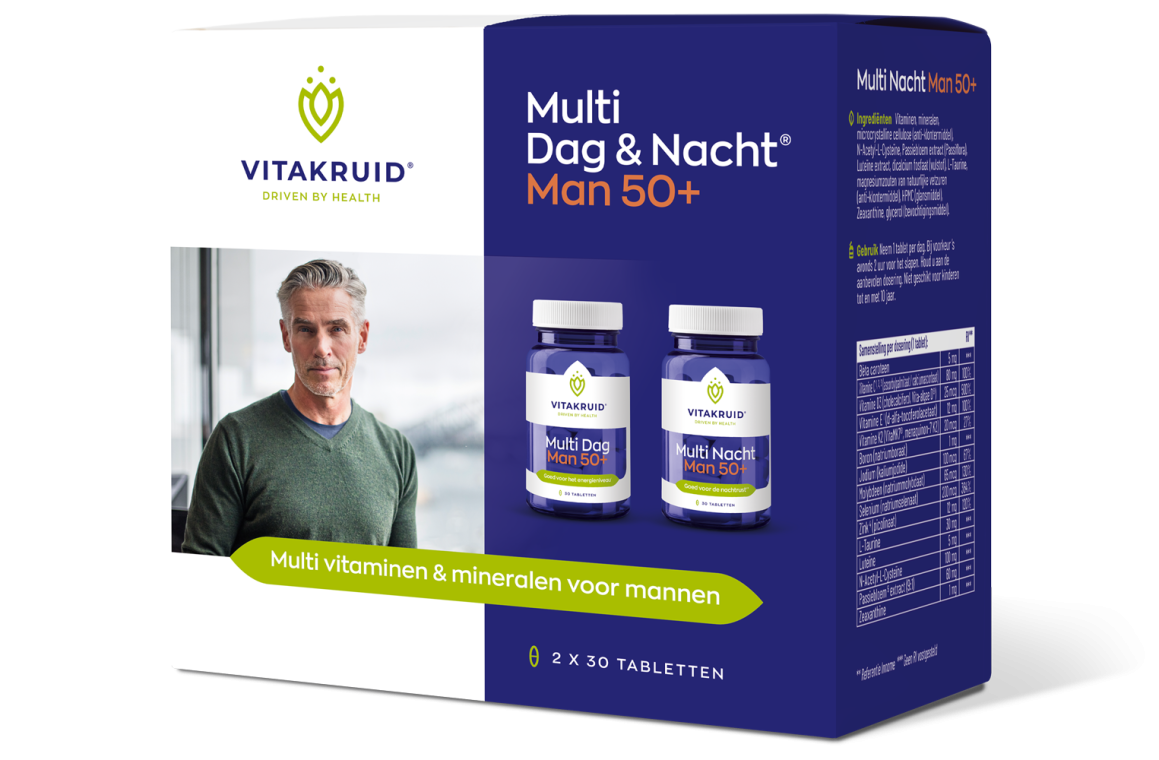 Vitakruid Multi Dag & Nacht® Man 50+