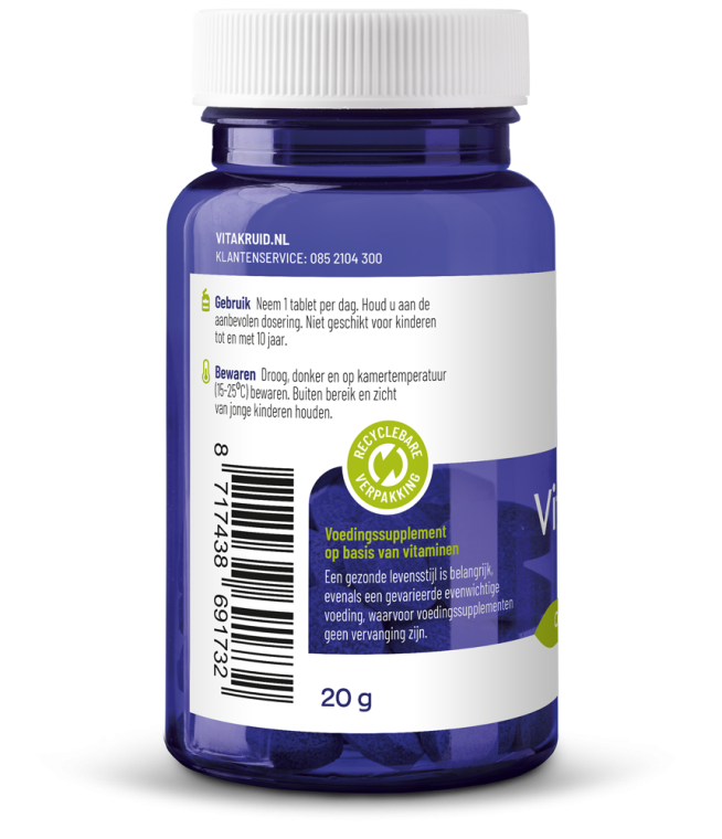 Vitakruid Vitamine D3 Vegan - 25 mcg / 1000 IE