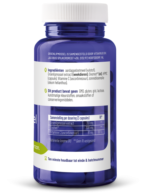 Vitakruid Groenlipmossel extract & Ovomet