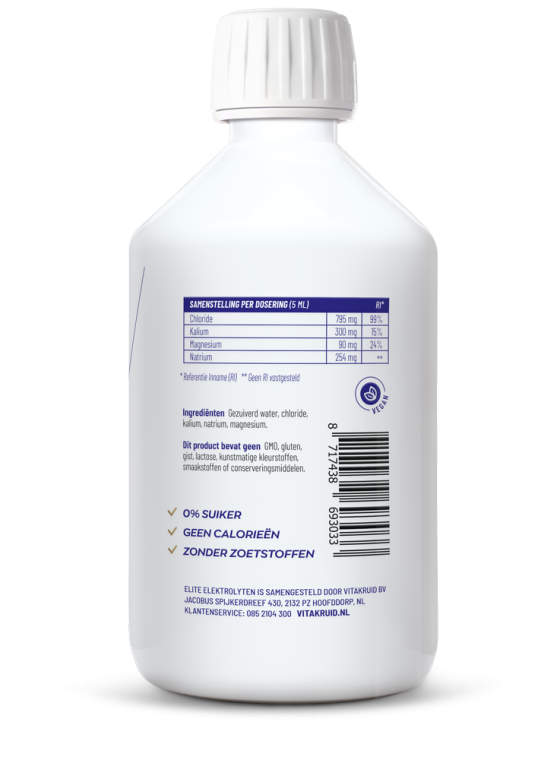 Vitakruid Elite Elektrolyten – 100% puur en zonder onnodige toevoegingen