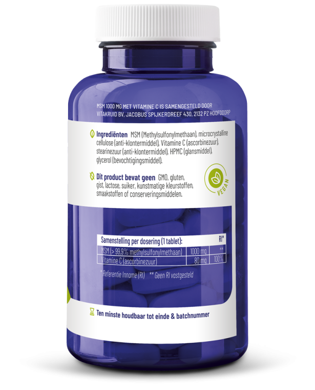Vitakruid MSM 1000 mg met vitamine C