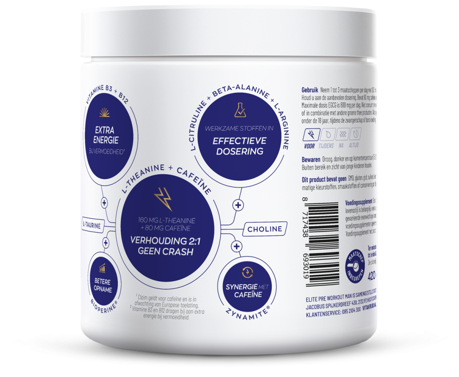 Vitakruid Elite Pre Workout Man