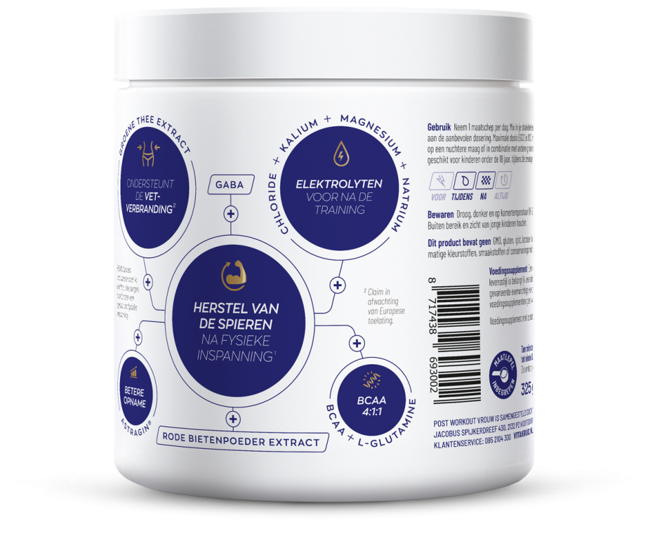 Vitakruid Elite Post Workout Vrouw