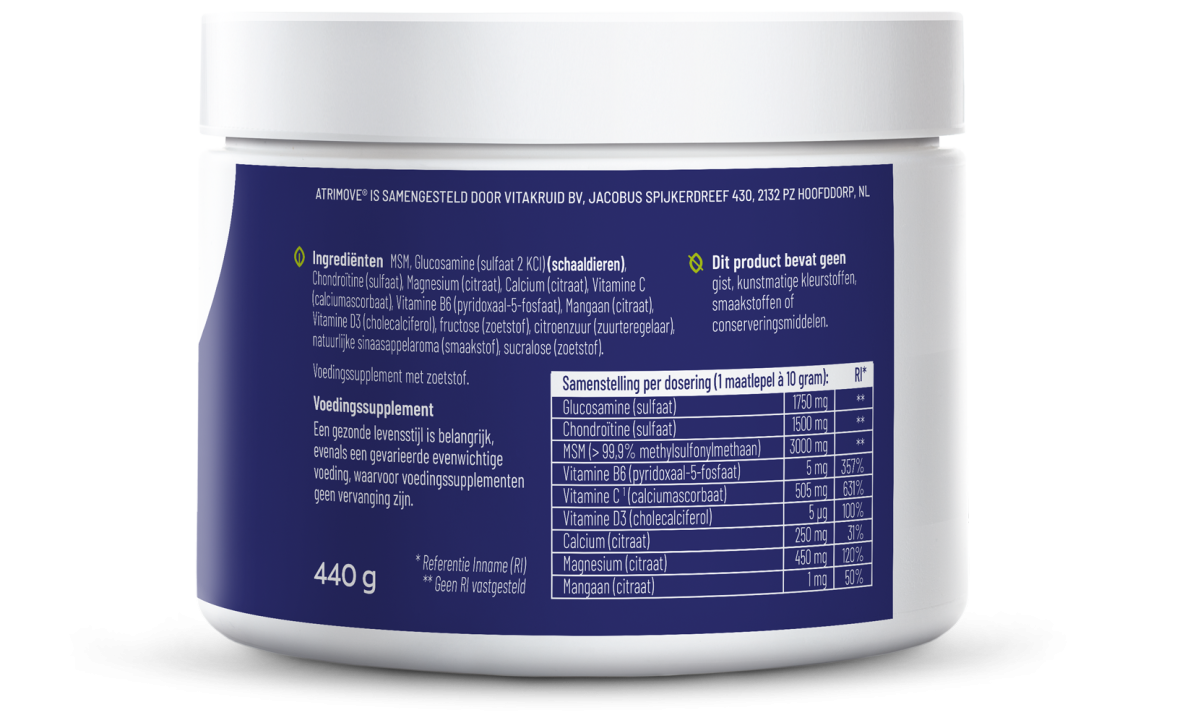 Vitakruid Atrimove Glucosamine Complex — Poeder