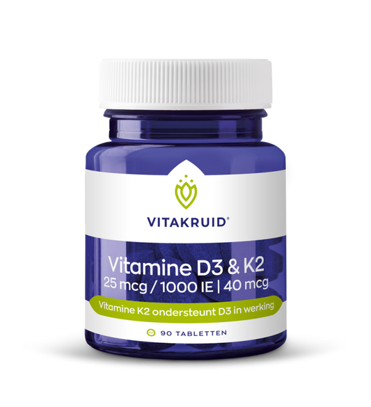 Vitakruid Vitamine D3 & K2 tabletten