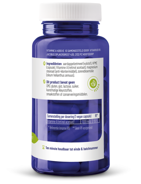 Vitakruid Vitamine A 4000 IE Vegan
