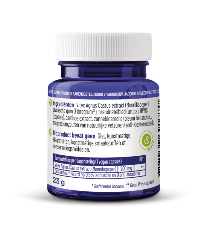 Vitakruid Vitex Agnus Castus 200 mg Monnikspeper