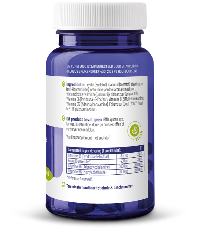 Vitakruid B12 Combi 6000® met folaat en P-5-P