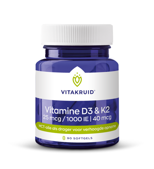 Vitakruid Vitamine D3 & K2 softgels