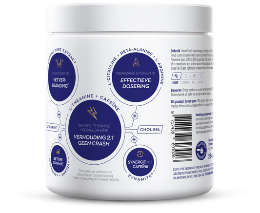 Vitakruid Elite Pre Workout Vrouw