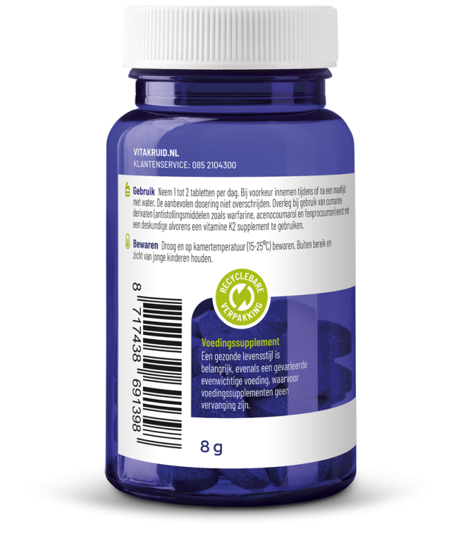 Vitakruid Vitamine K2 100 mcg