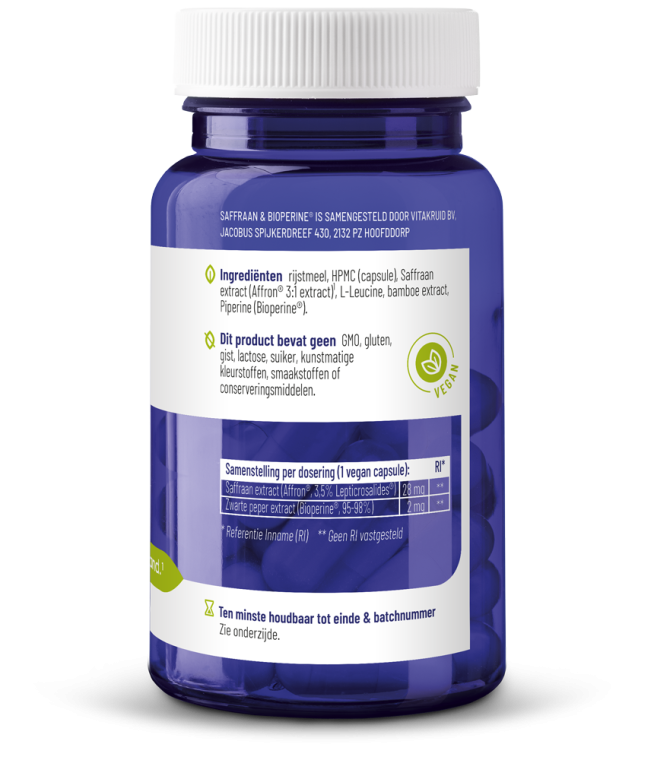 Vitakruid Saffraan & Bioperine®