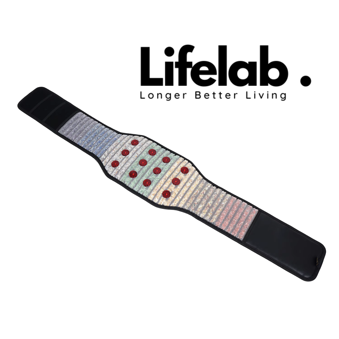 Lifelab PEMF Band — Pulserende Elektromagnetische Frequentie Band met Nabij-infrarood & Kristallen